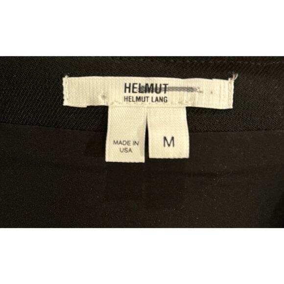 HELMUT Moto Stretch Angle Zipper Poly-Blend Dress Size Medium - Picture 7 of 9